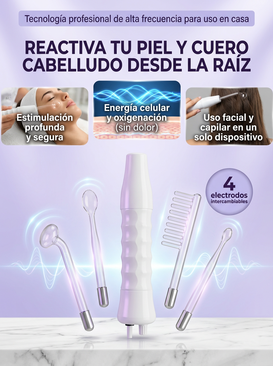 Dile adiós a la caída del cabello con el DermaGlow 4 en 1